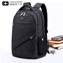 施维茨十字双肩包男背包女韩版高中学生书包旅行包休闲商务电脑包