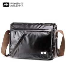 施维茨十字男包韩版男士单肩包商务斜挎包男背包潮流横款男士包包