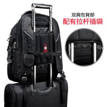 瑞士军刀双肩包商务背包大容量旅行包17寸电脑包 SA-9850C